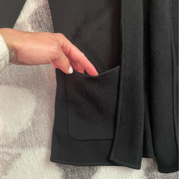 TALBOTS Black Open Cardigan Size Small - Picture 6 of 8